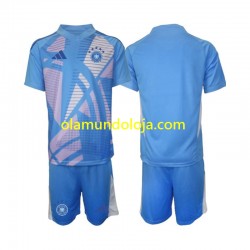 Camisola Alemanha Guarda-redes Criança Equipamento Quarto 2024-2025 Manga Curta